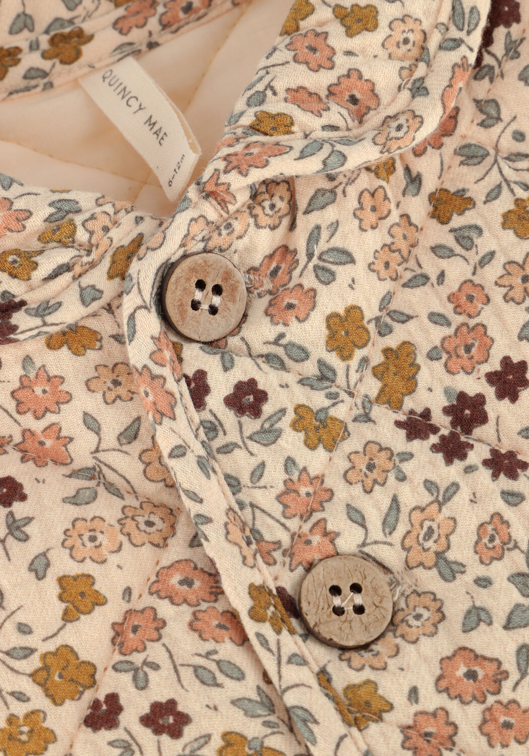 Beige QUINCY MAE Jassen QUILTED JACKET - large