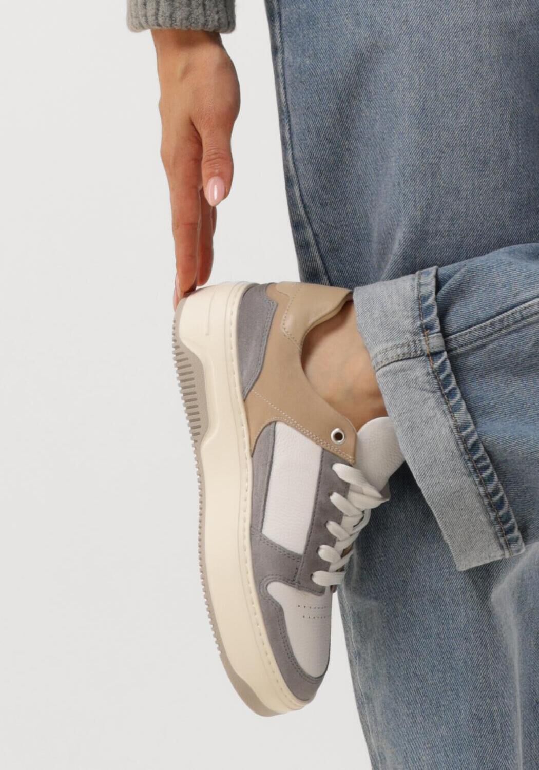 Witte NUBIKK Sneakers BASKET COURT DAMES - large