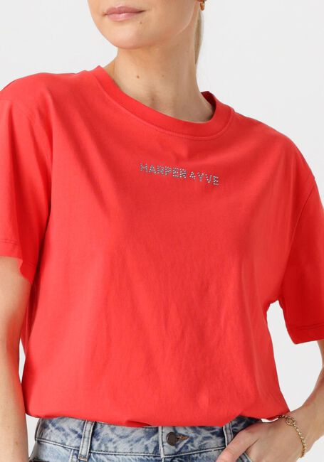 HARPER & YVE T-shirt RHINESTONE-SS en rouge - large