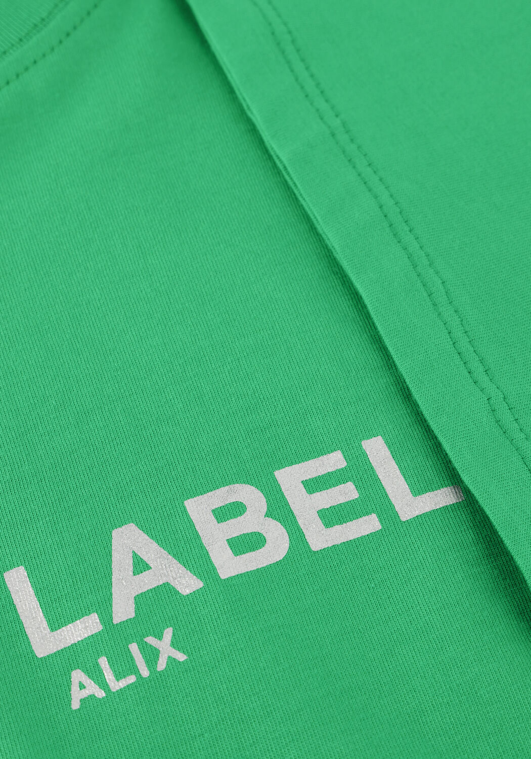 ALIX THE LABEL T-shirt LADIES KNITTED THE LABEL T-SHIRT en vert - large