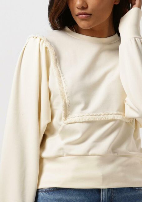 SCOTCH & SODA Chandail FRINGE TAPE OVERSIZED RAGLAN SLEEVED SWEATER Blanc - large