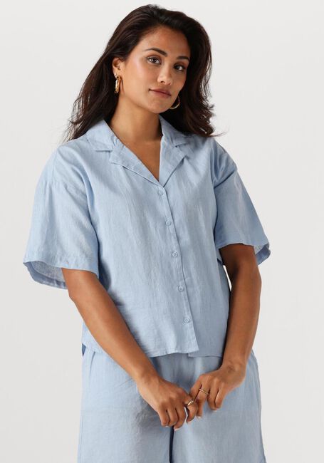 Lichtblauwe SELECTED FEMME  SLFLUISA 2/4 REVERS SHIRT B - large
