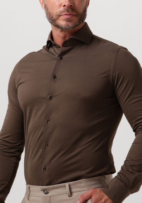 Bruine PROFUOMO Klassiek overhemd SHIRT X-CUTAWAY SC SF - large