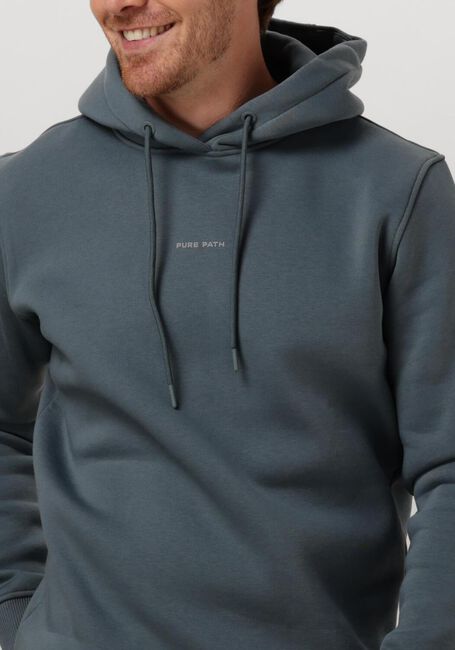 PURE PATH REGULAR FIT SWEATERS HOODIE301 Pulls & Gilets en bleu - large