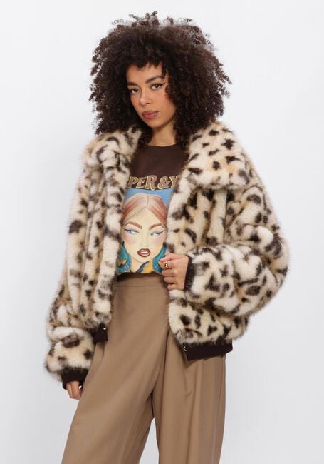 Beige HARPER & YVE Faux fur jas STACY-JA - large
