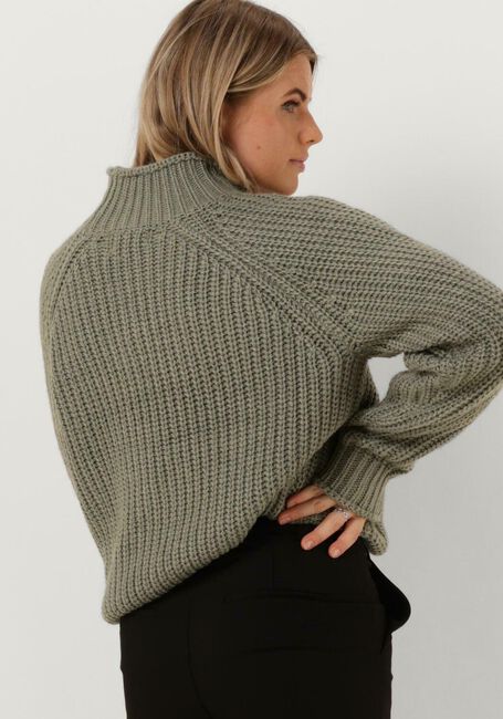 Groene NOTRE-V Trui HEAVY KNIT TOP - large