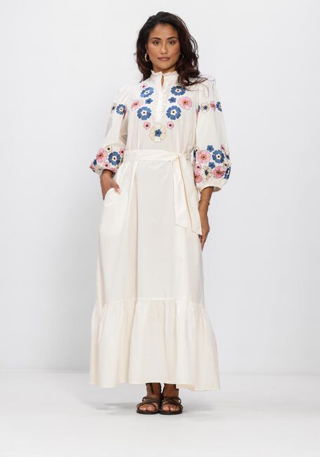 Ecru ANTIK BATIK Maxi jurk AMANTINA LONG DRESS - large