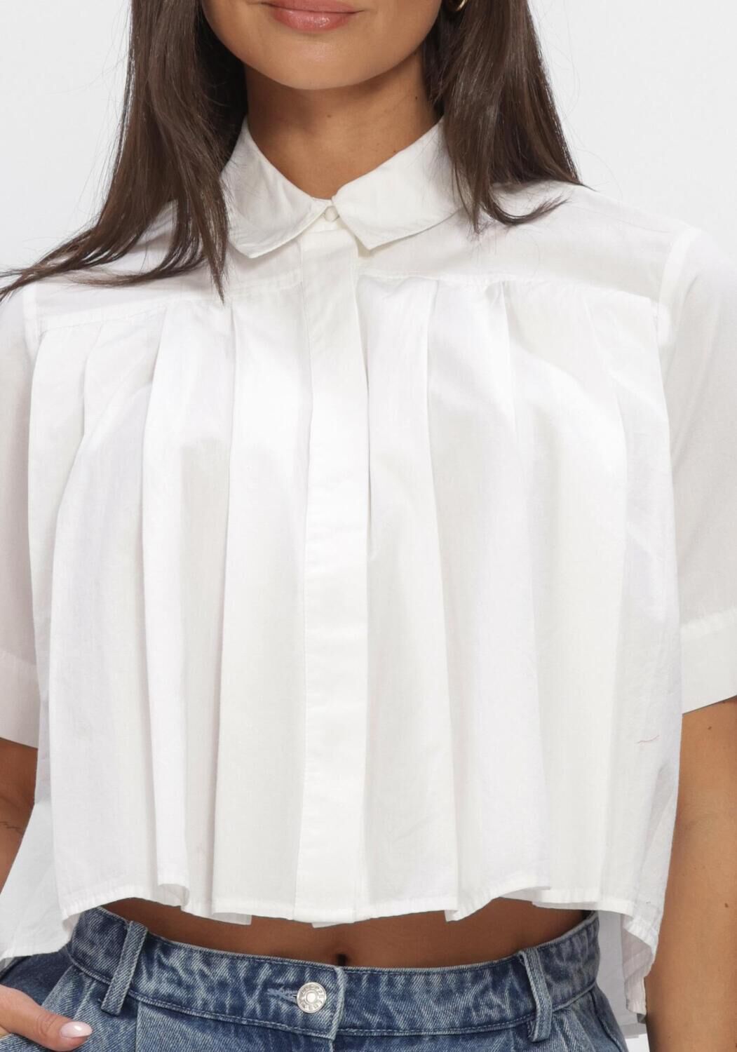 Witte Y.A.S.  YASSKYMA SS SHORT SHIRT S. - large