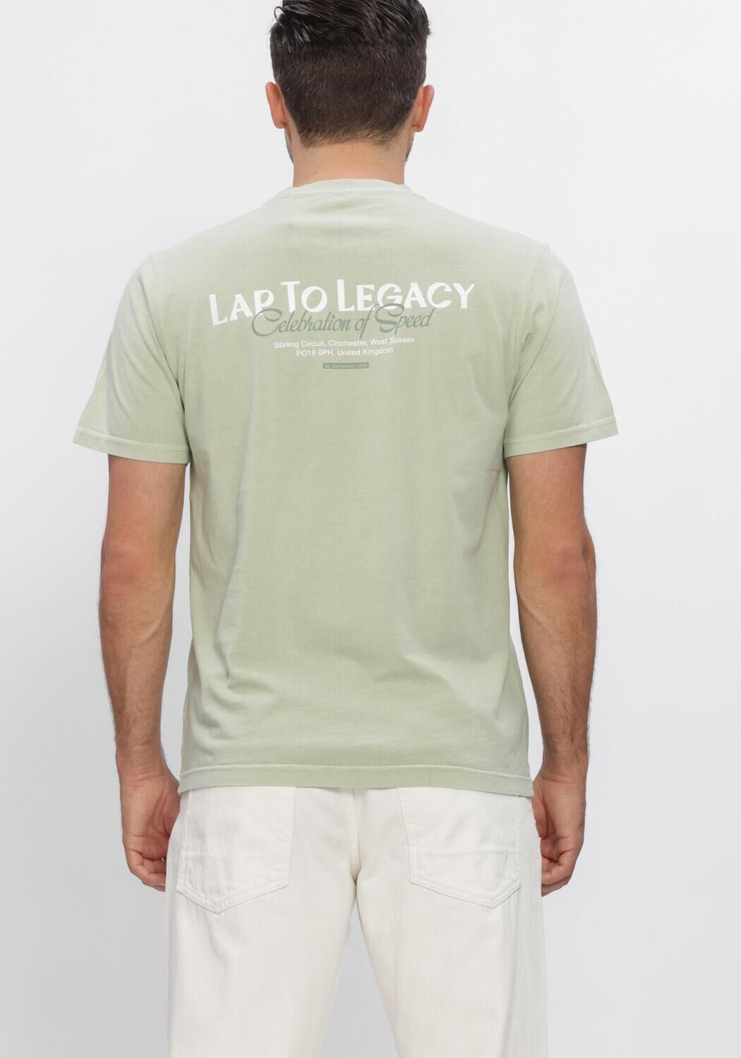 Groene DSTREZZED T-shirt NICKOLAS TEE - large