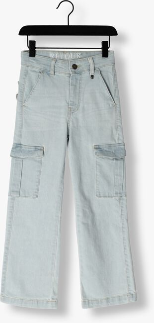Lichtblauwe RETOUR Wide jeans LUUS - large