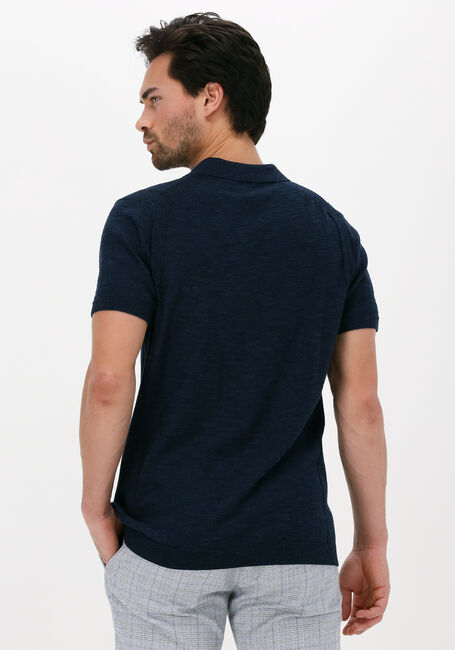 DSTREZZED Polo MERCURY S/S POLO MELANGE SLUB en bleu - large