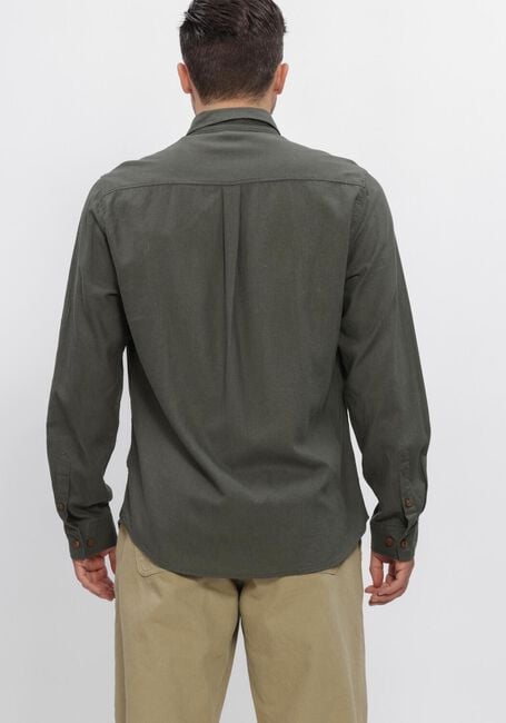 ANERKJENDT Chemise d&eacute;contract&eacute; AKLEIF COT/LINEN/VIS L/S SHIRT en vert - large