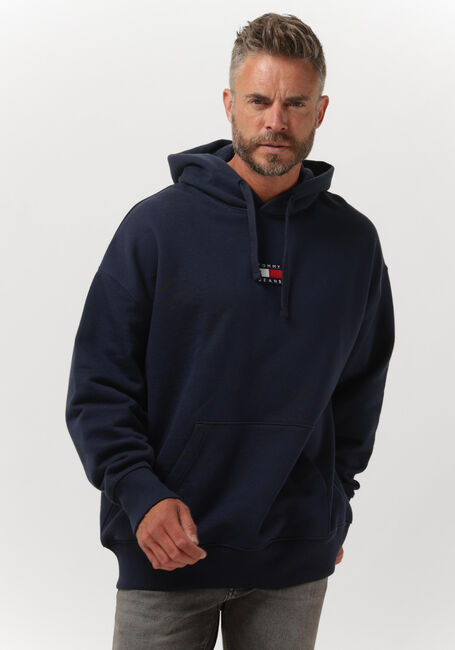 TOMMY JEANS Chandail TJM TOMMY BADGE HOODIE Bleu foncé - large
