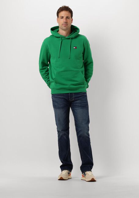 Groene TOMMY JEANS Sweater TJM REG BADGE HOODIE Groene TOMMY JEANS Sweater TJM REG BADGE HOODIE - large