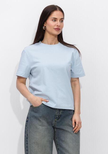 SELECTED WOMEN T-shirt SLFESSENTIAL SS BOXY TEE Bleu clair - large