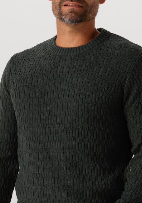 Donkergroene DSTREZZED Trui NOVEL CREWNECK - large