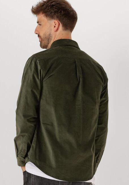 Groene ANERKJENDT Hemden AKLEIF SOLID CORD SHIRT - large
