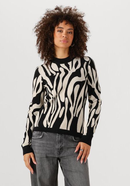 OBJECT Pull OBJRAY L/S KNIT PULLOVER AOP en multicolore - large