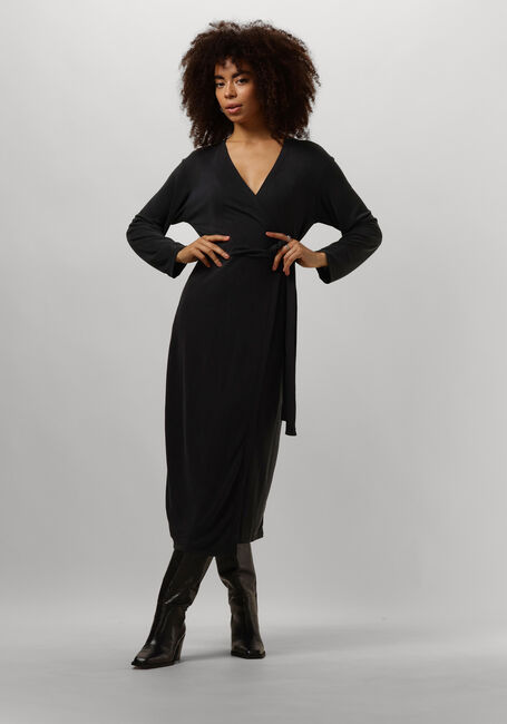 MSCH COPENHAGEN Robe midi MSCHADELONA LYNETTE WRAP DRESS en noir - large