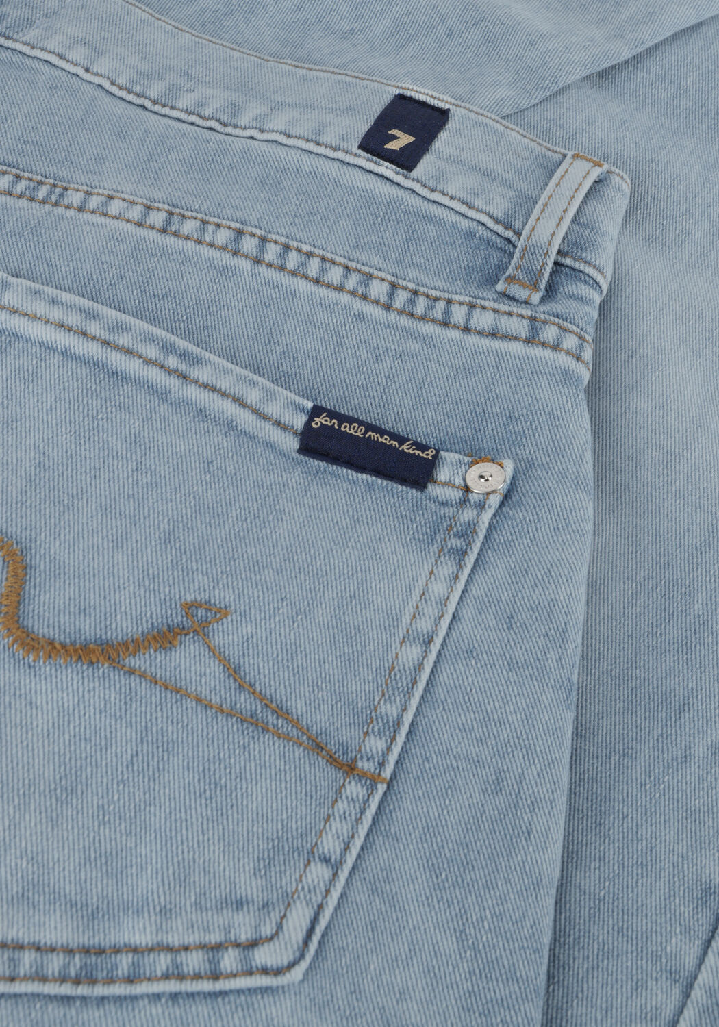 7 FOR ALL MANKIND Slim fit jeans SLIMMY TAPERD LEFT HAND SOLSTICE Bleu clair - large