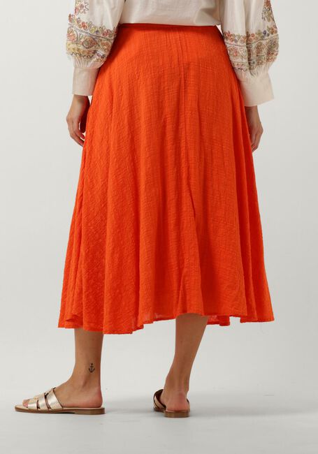 STELLA FOREST Jupe midi E24JU005 en orange - large