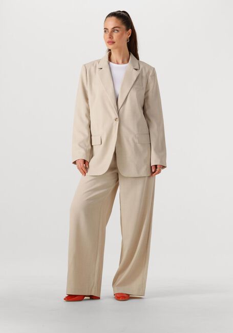 Beige MODSTRÖM Wijde broek GALEMD WIDE PANTS - large