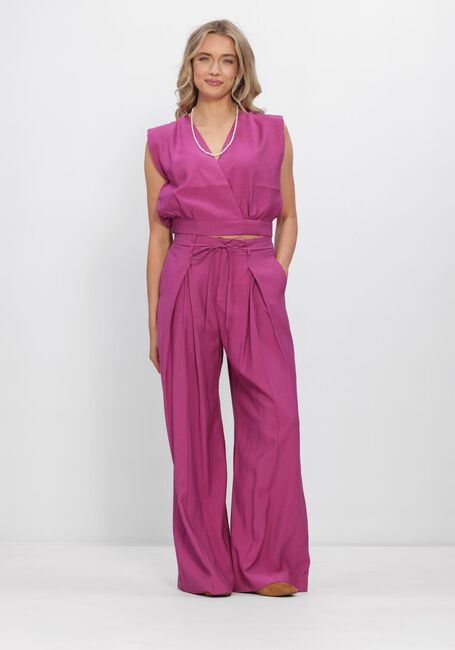 SUNCOO Pantalon large JULIO en rose - large