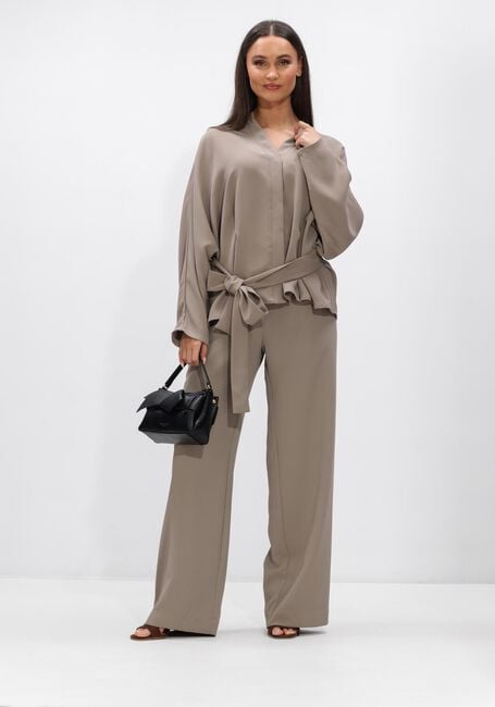 Taupe NEO NOIR Broeken/jumpsuits LUNET CREPE PANTS - large