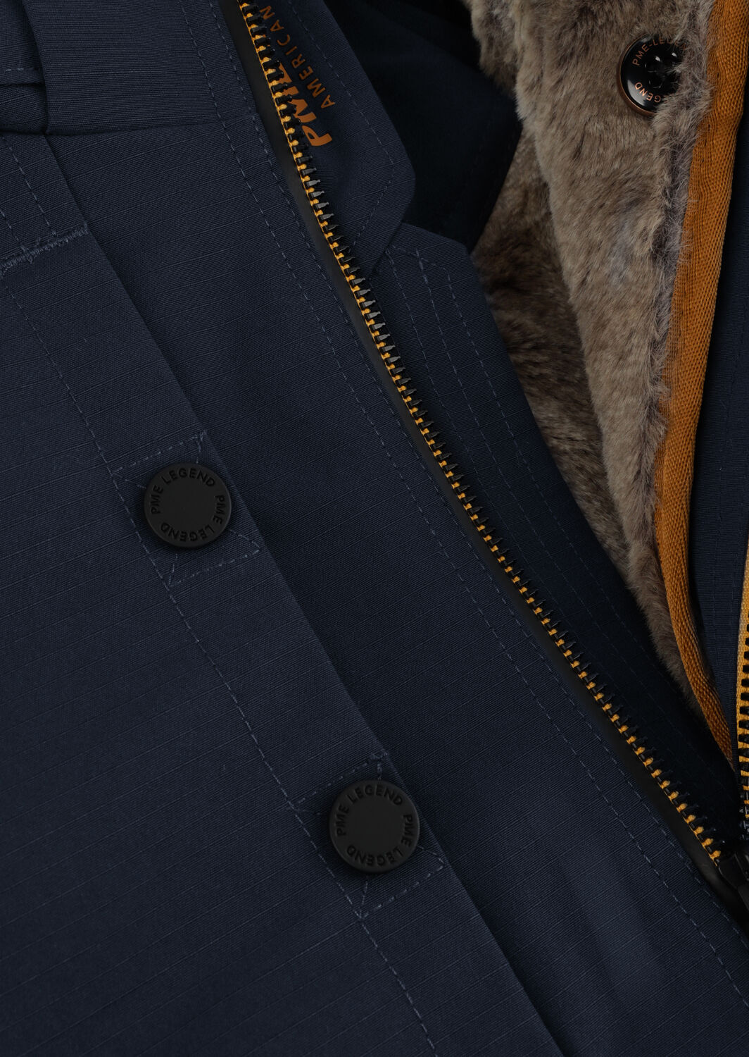Donkerblauwe PME LEGEND Jassen SEMI LONG JACKET SNOWPACK ICON 2.0 TRAIL RIPSTOP - large
