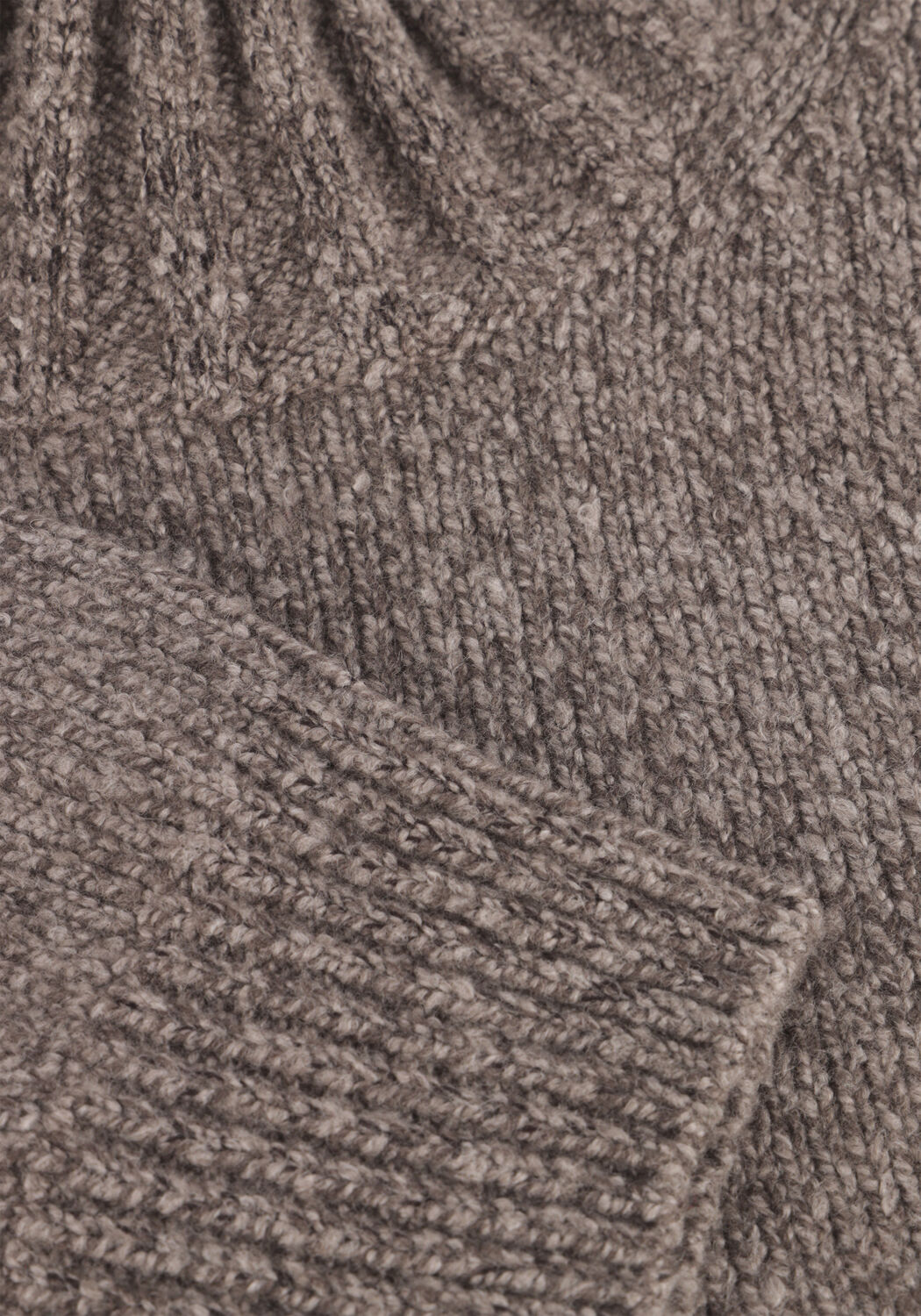 PROFUOMO Col roul&eacute; PULLOVER MOCK NECK en marron - large