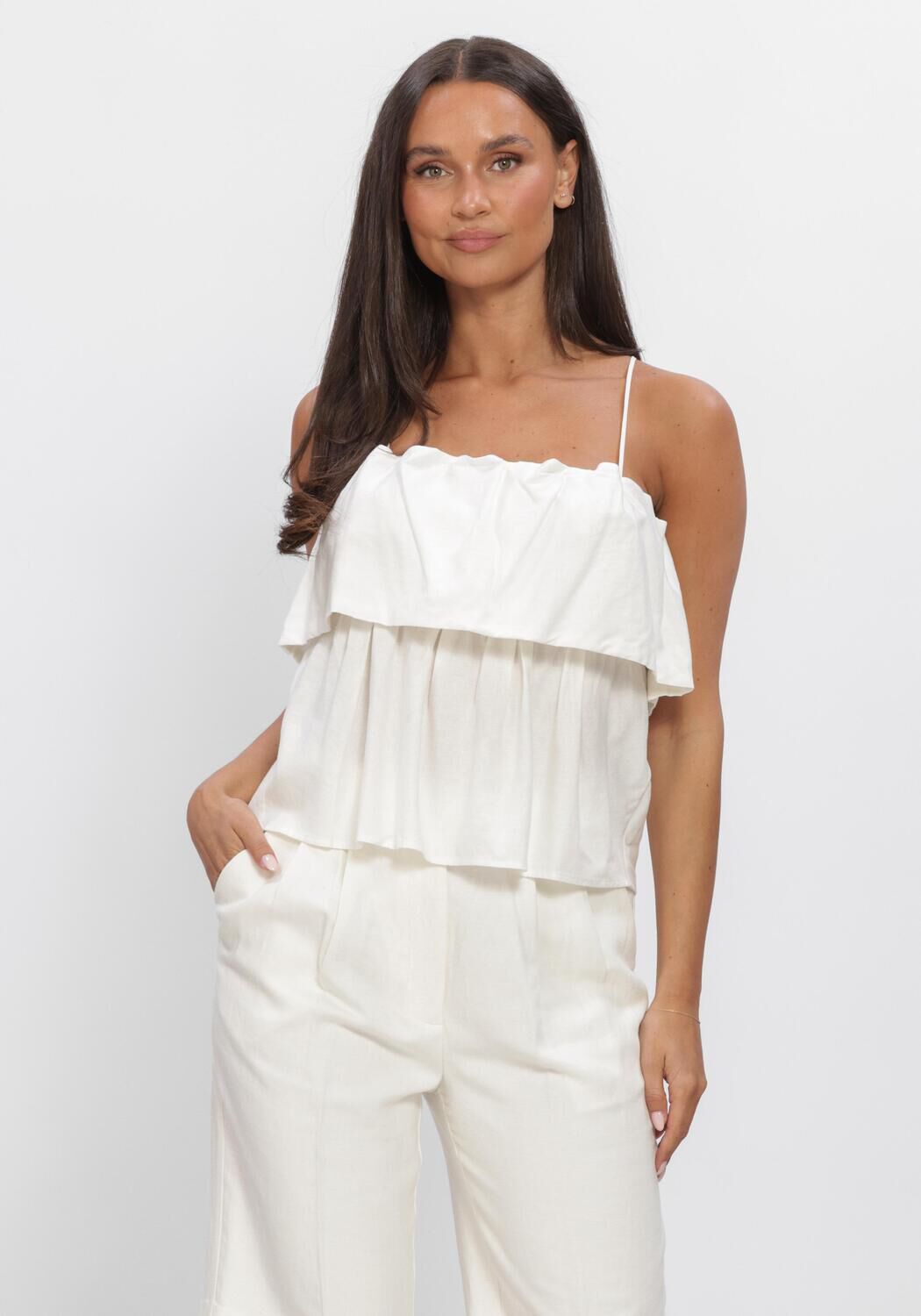SECOND FEMALE AIE TOP Hauts & T-shirts en blanc - large