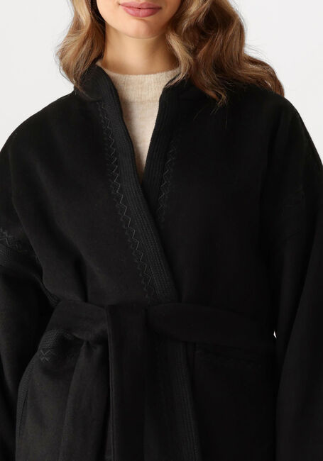 ANTIK BATIK Kimono WILLIAM KIMONO en noir - large