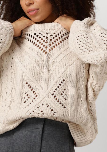 OBJECT Pull OBJDEDE KNIT L/S OZ PULLOVER Blanc - large