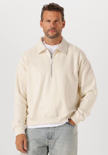 Creme WOODBIRD Trui WBTOM ZIP POLO - large