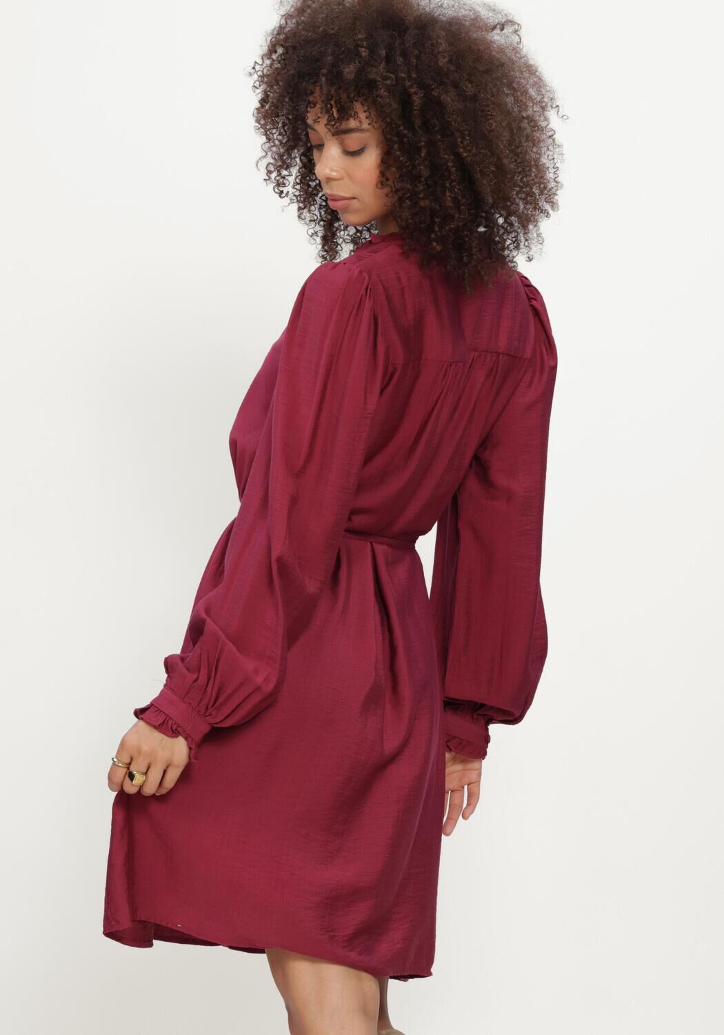 MSCH COPENHAGEN Robe midi MSCHMYLA PENINNA DRESS Bordeaux - large