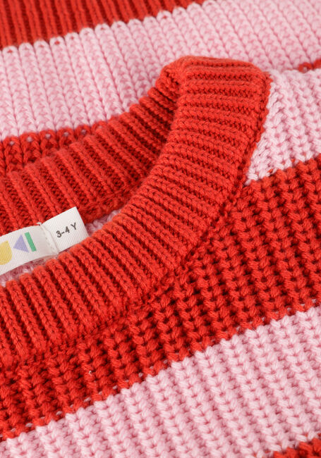 Rode YUKI KIDSWEAR Trui STRIPES SWEATER Rode YUKI KIDSWEAR Trui STRIPES SWEATER - large