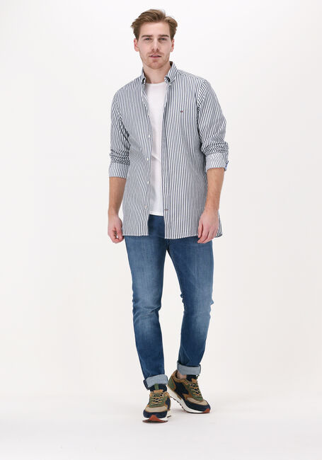 TOMMY HILFIGER Chemise décontracté CLASSIC DOBBY STRIPE SF SHIRT Bleu foncé - large