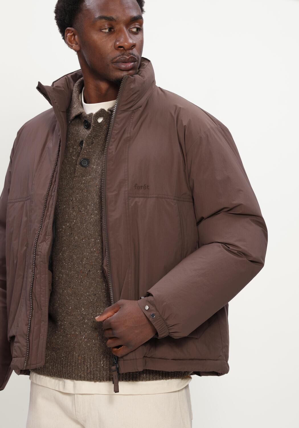 FOR&Eacute;T Veste matelass&eacute; POLAR PUFFER JACKET en marron - large