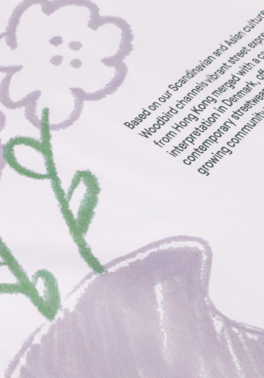 Witte WOODBIRD T-shirt WBBANE CRAY TEE - large