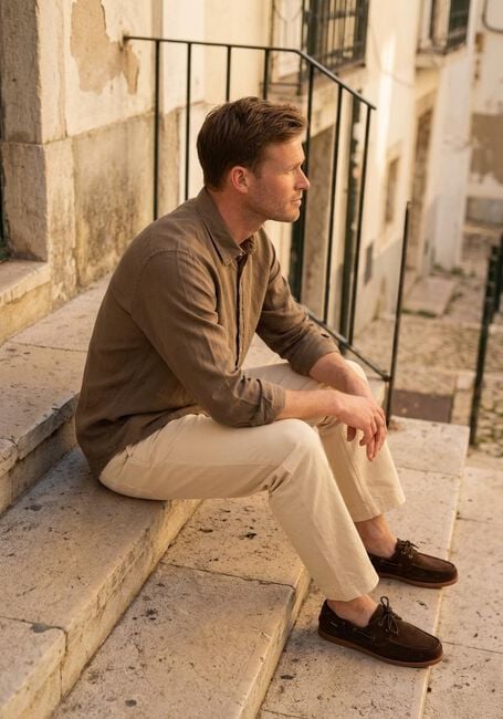 SELECTED MEN Chemise d&eacute;contract&eacute; SLHSLIMOWEN-BRUSHED SHIRT LS NOOS Kaki - large