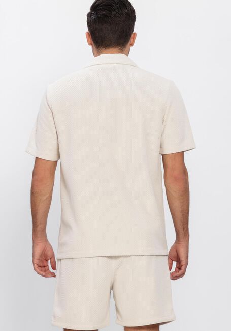 PURE PATH Chemise d&eacute;contract&eacute; HONEYCOMB SHORTSLEEVED SHIRT en beige - large