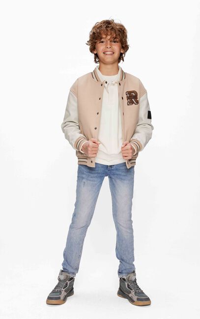 Beige RETOUR Leren jas DARREN - large