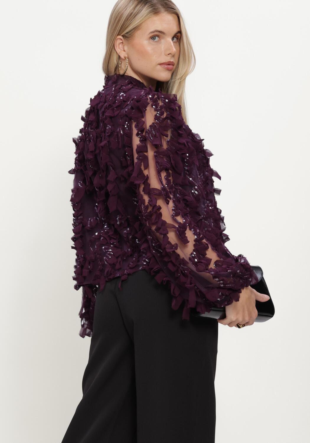 Y.A.S. Haut YASABELONE LS SHIRT en violet - large