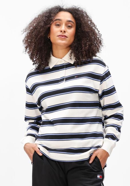 TOMMY JEANS Polo TJW RLX S-FLAG STRIPE RUGBY EXT en multicolore - large