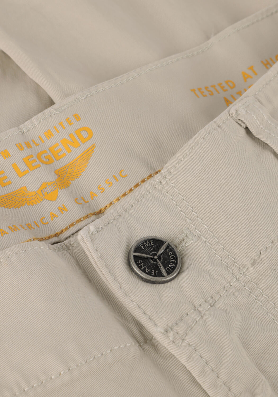 Lichtgrijze PME LEGEND Cargobroeken NORDROP CARGO STRETCH TWILL - large