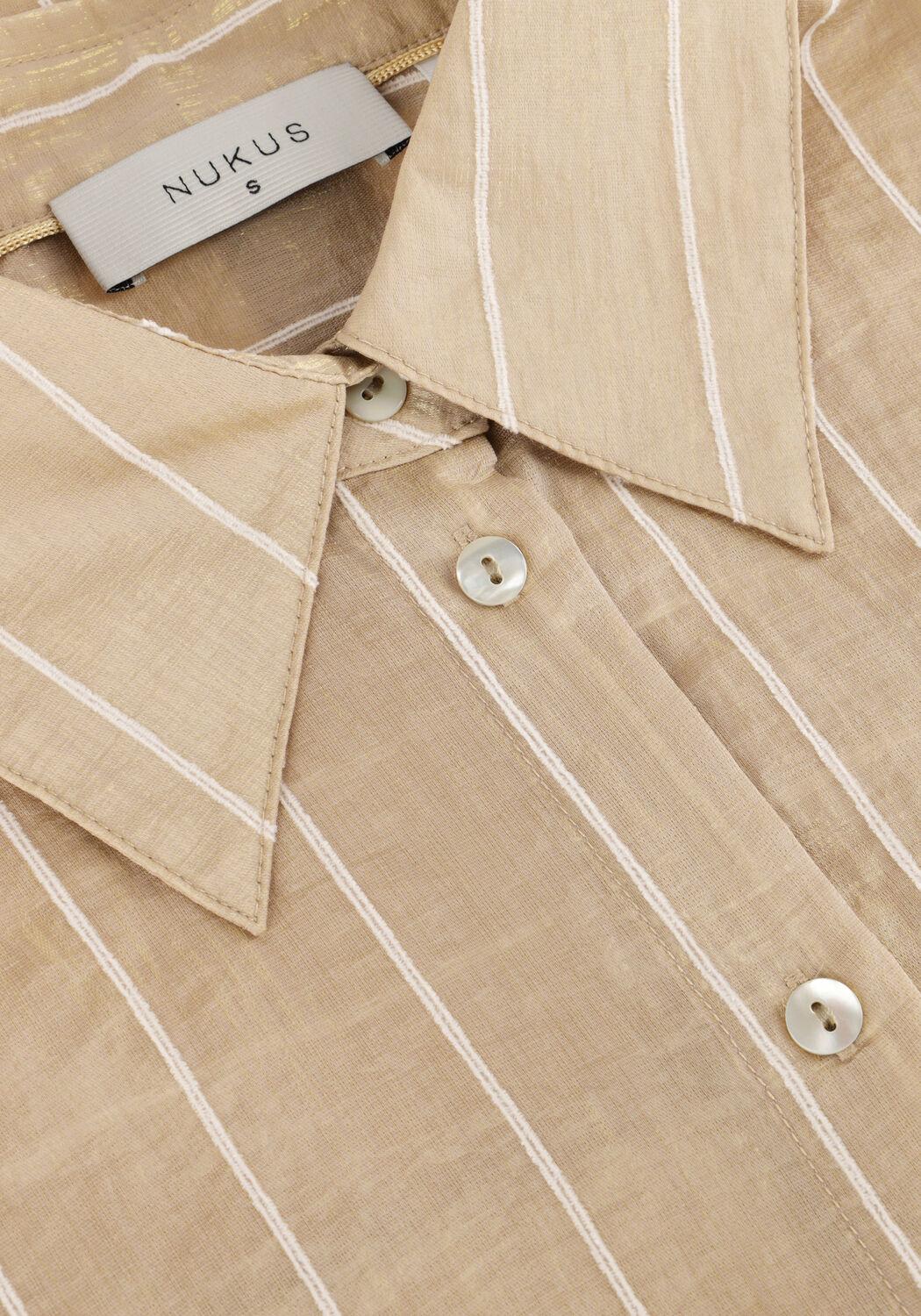 Gouden NUKUS  IRIS BLOUSE STRIPE - large