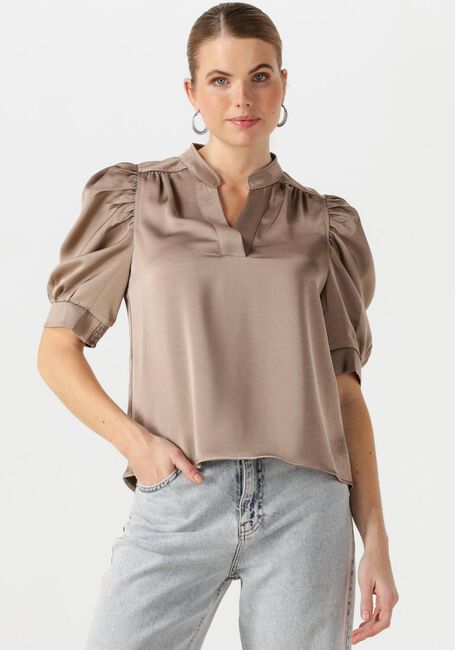 NEO NOIR ROELLA HEAVY SATEEN BLOUSE Blouses en taupe - large