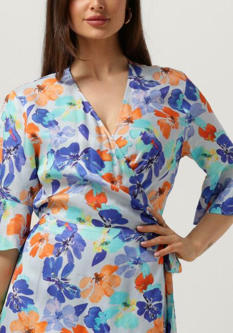 JANSEN AMSTERDAM Robe maxi WP549 PRINTED LONG WRAP DRESS en multicolore - large