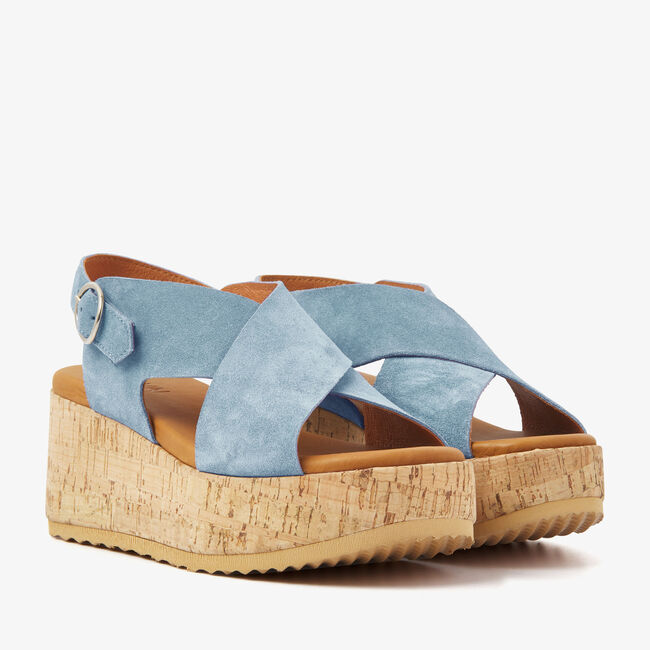 Blauwe VIA VAI Sandalen SISSEL RAISE - large