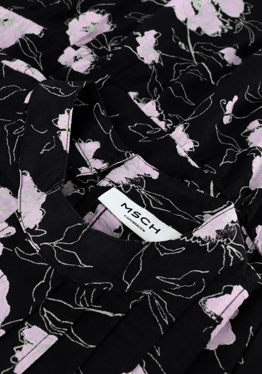 MSCH COPENHAGEN Mini robe LORINA MOROCCO LS DRESS en noir - large